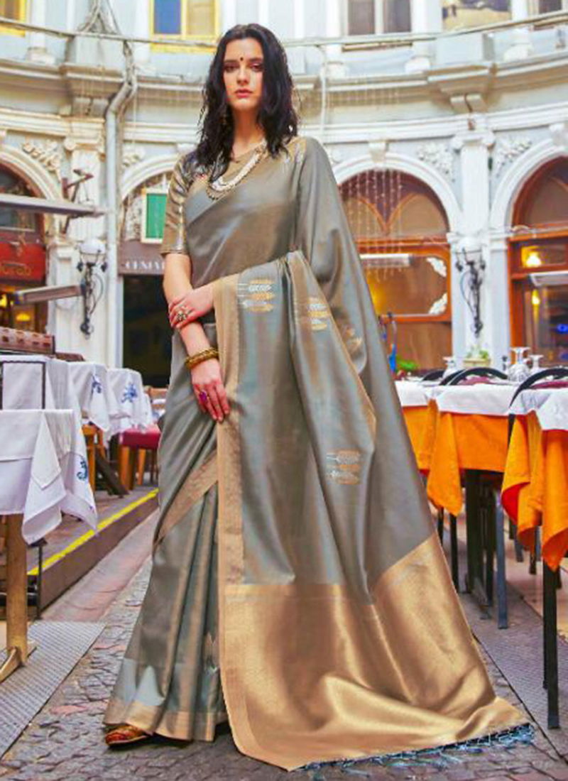 Kainora Silk Handloom Weaving Designer Party Wear Sarees Collection 111001-111006